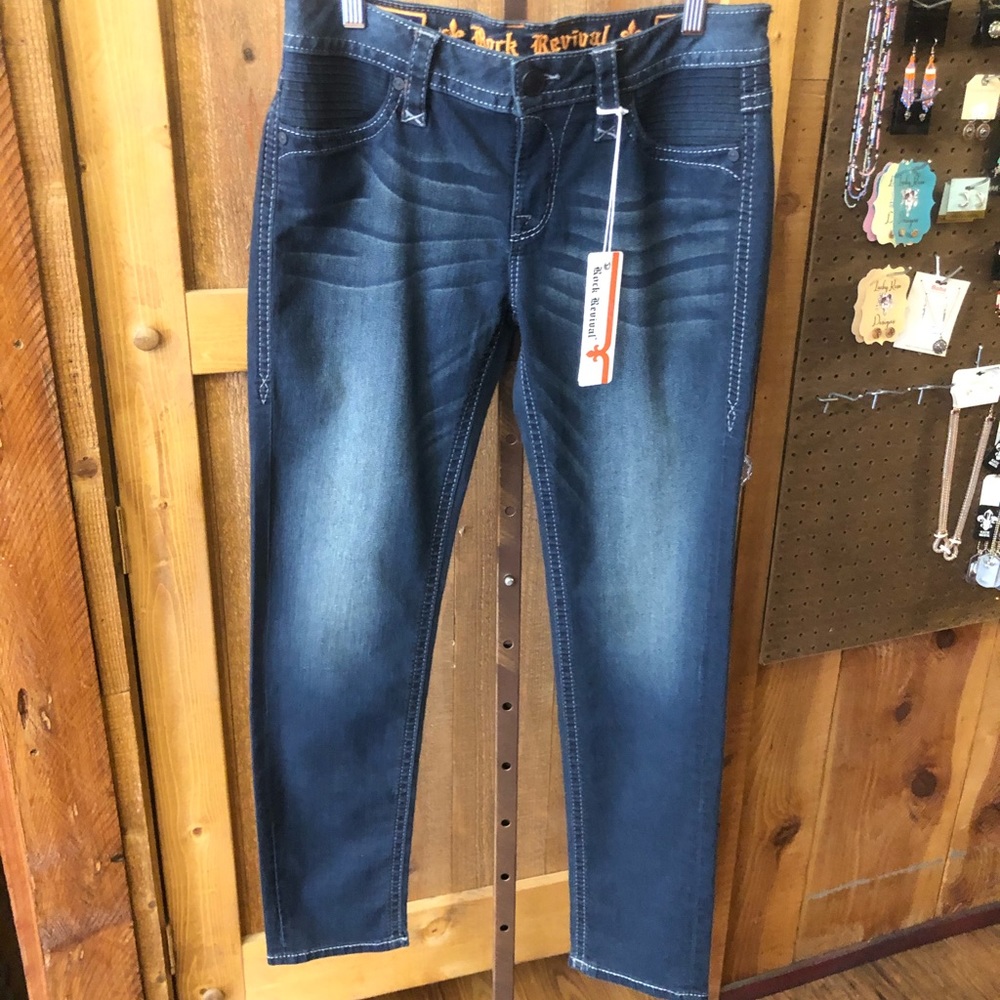 Rock n revival cropped skinny jeans